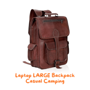 cuero Vintage Full Grain 21 Inch Leather Laptop LARGE Backpack Casual Camping Travel Rucksack Knapsack (glb 26)