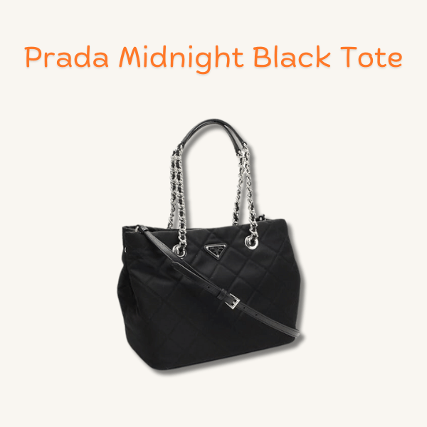 Prada Midnight Black Tote