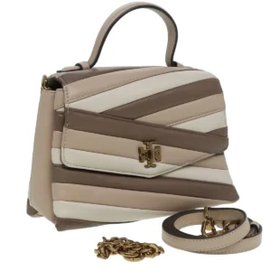 Tory Burch Kira Beige Leather Handbag