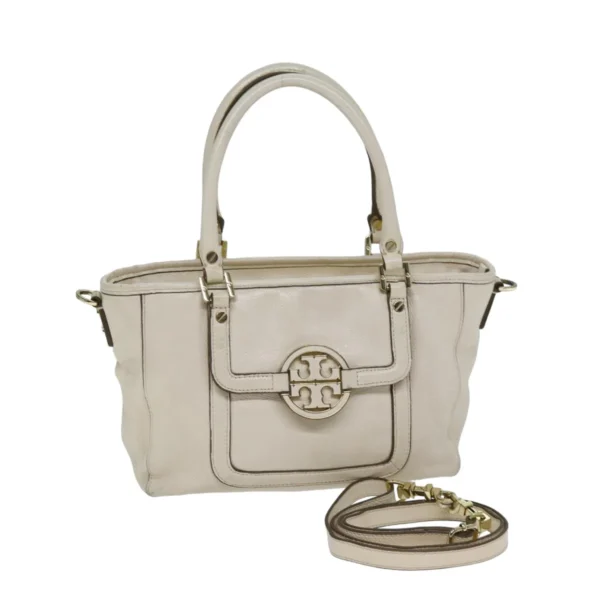 Tory Burch White Leather Handbag