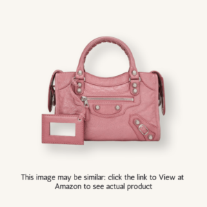 Balenciaga Pre-Loved Pink Agneau Classic City Bag Mini