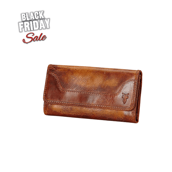 Frye Women's Melissa Wallet Best For: Daily essentials, travel, and stylish outings. Highlights: Luxurious leather material, spacious interior, multiple card slots, and classic Frye craftsmanship. Price: $94.70 (40% off, originally $158.00) Free Delivery: Sunday, November 24