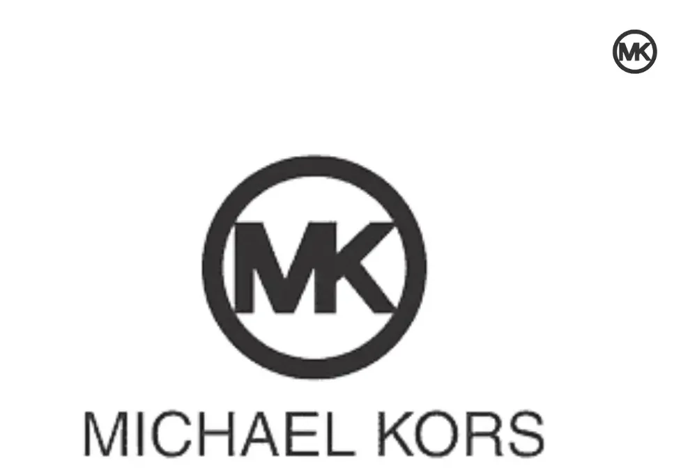 The iconic Michael Kors logo, featuring bold and elegant typography with 'MK' initials, symbolizing timeless luxury and contemporary fashion.