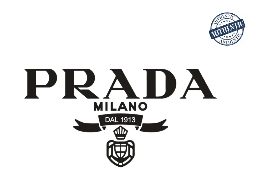 Prada logo featuring sleek modern typography with a sophisticated design