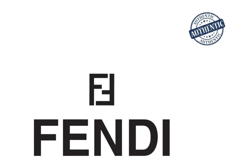 Fendi logo representing the brand's heritage and commitment to luxury.