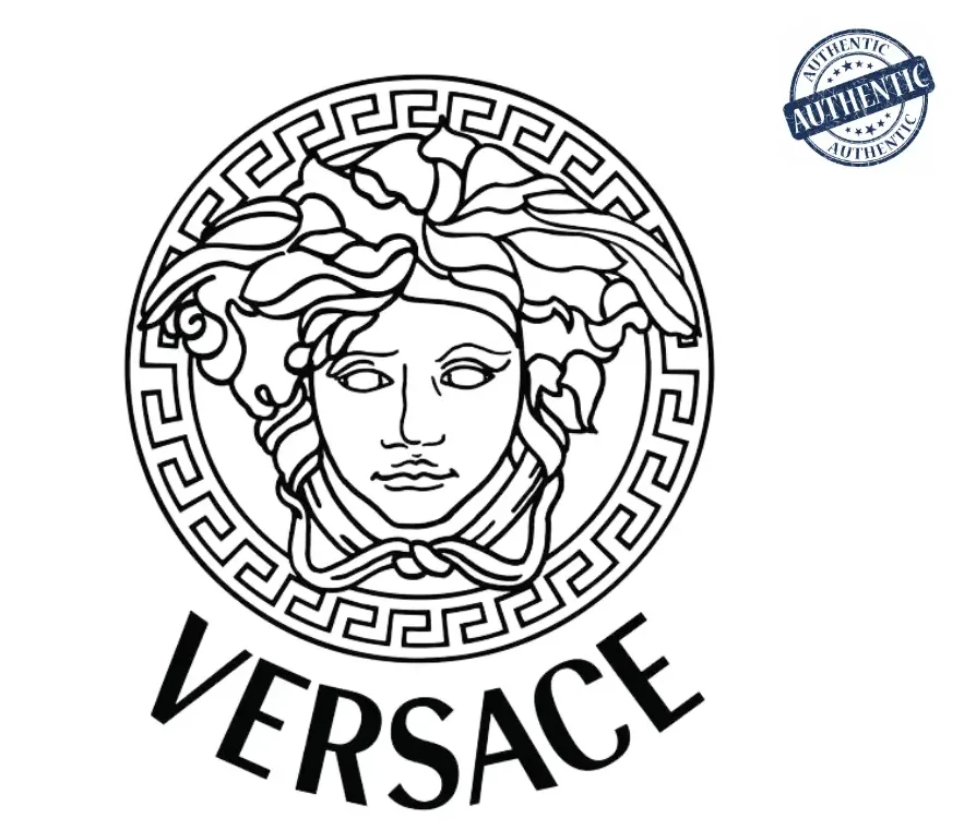 Versace logo with the iconic Medusa emblem