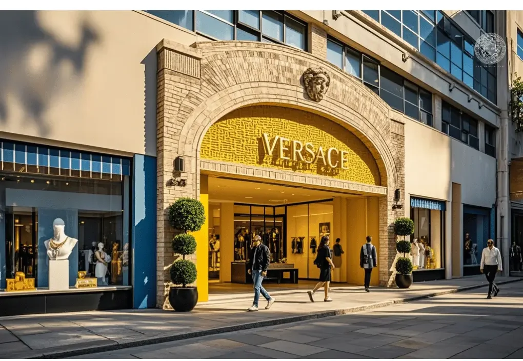 Versace outlet offering luxury fashion at special prices.