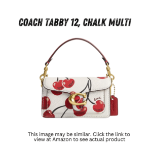 Coach Tabby 12 Mini Charm in Cherry Print