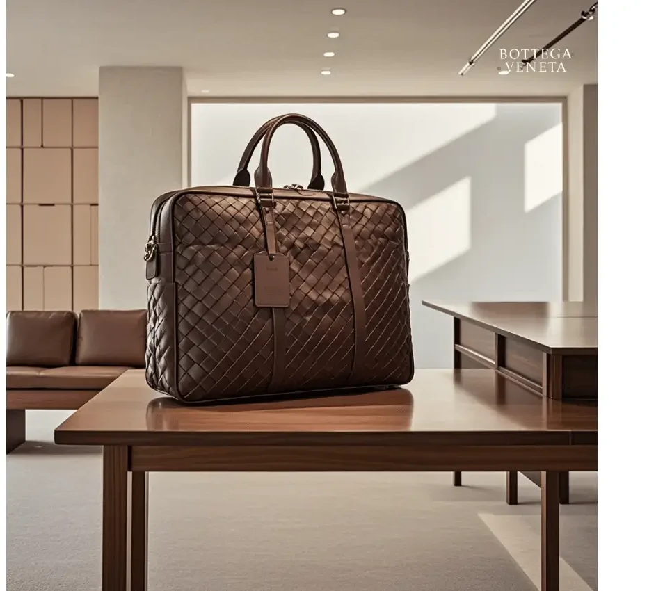 Bottega Veneta bag with intricate weaving and luxurious craftsmanship