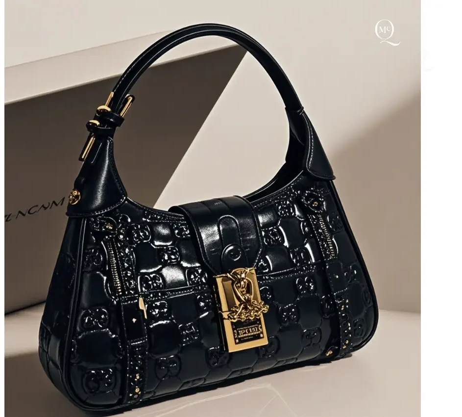 Alexander McQueen bag with unique design and luxurious detail.