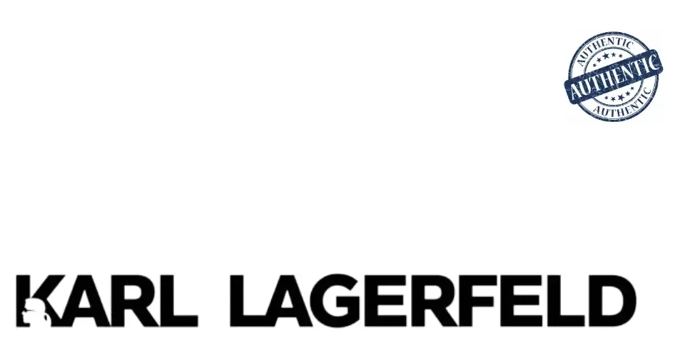 Karl Lagerfeld logo with sleek, distinctive font and chic elegance.