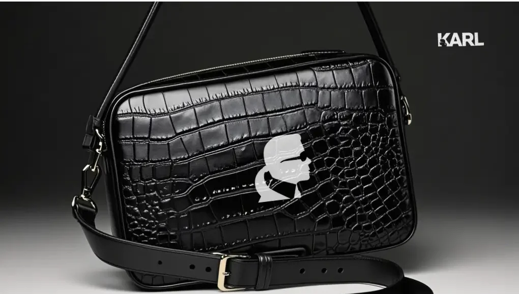 Karl Lagerfeld bag featuring bold design with elegant details and modern flair.