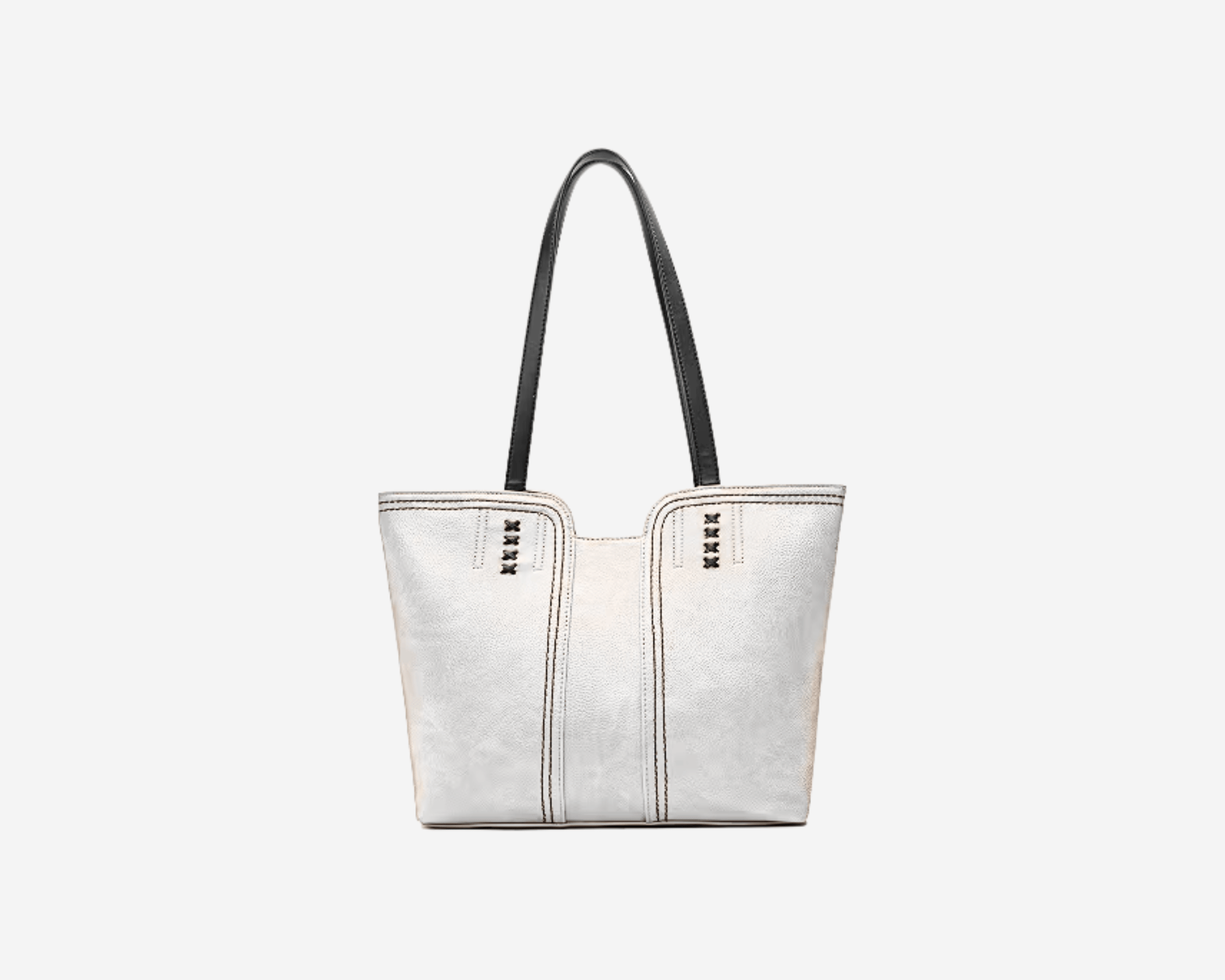 Tignanello leather purse showing visible stitching and hardware detail