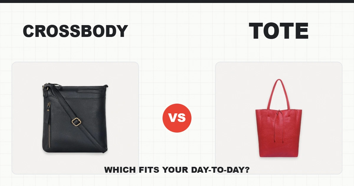 Crossbody bag versus tote bag Tignanello-style comparison