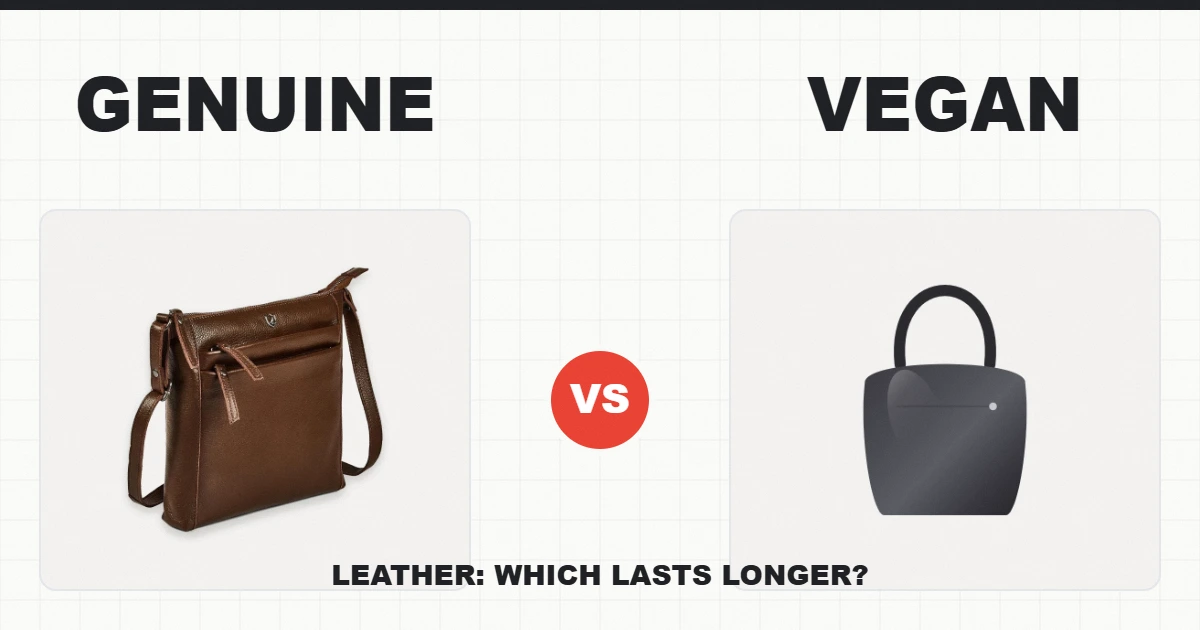 Genuine leather versus vegan leather Tignanello-style purse comparison