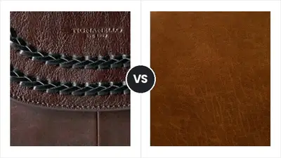 Genuine Leather vs Vegan Leather Tignanello comparison