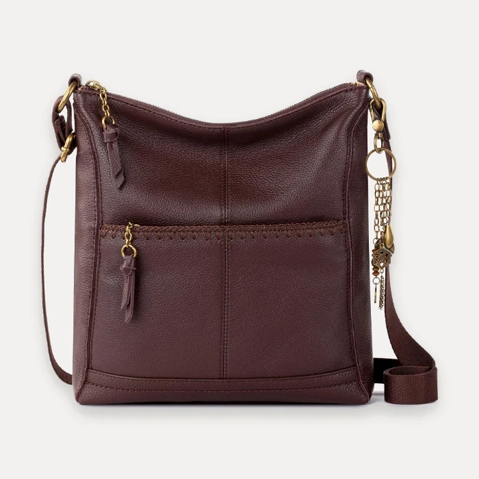 The Sak Lucia brown leather crossbody purse