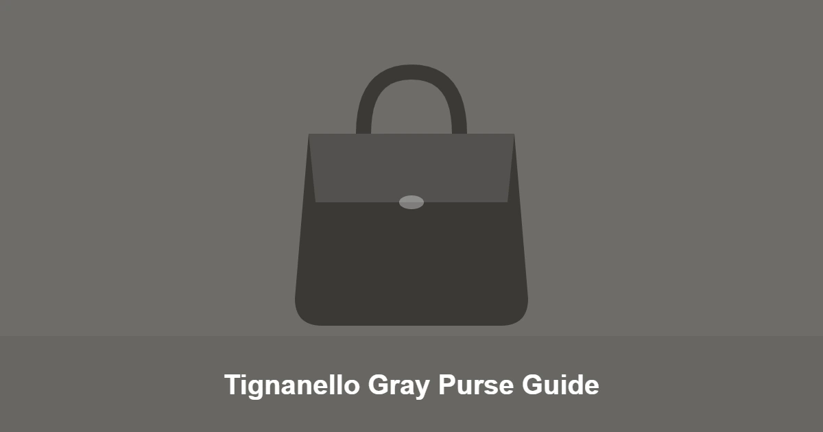 Tignanello Gray Purse Guide guide thumbnail