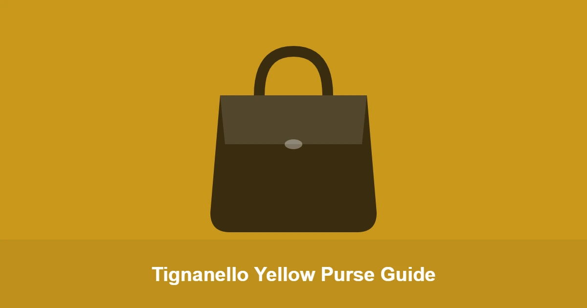 Tignanello Yellow Purse Guide guide thumbnail