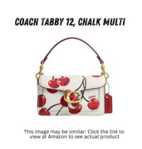 Coach Tabby 12 Mini Charm in Cherry Print