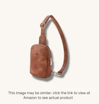 Telena Small Leather Sling Bag Crossbody Fanny Pack for Women