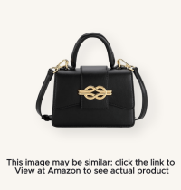 Milan Chiva Women's Mini Square Bag - Stylish and Versatile Crossbody with Gold-Toned Bow Hardware